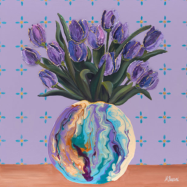 All the Purple Things - Neena Buxani - 20 x 20"