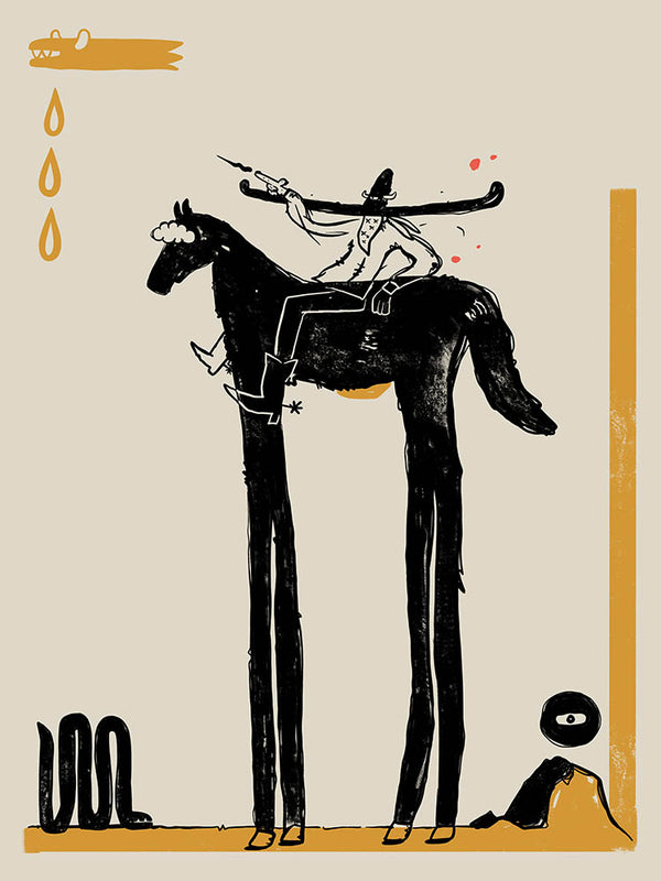 HORSE 油絵アート Graffiti Horse Wall Art - 60x80 cm / 24x32″ / Canvas