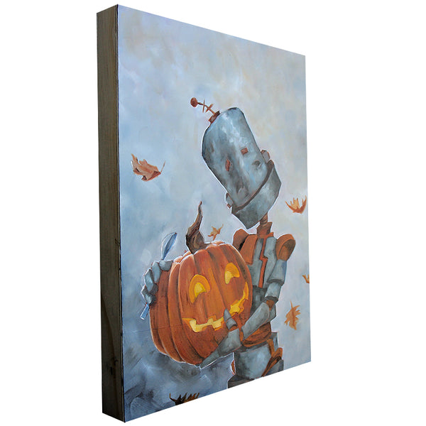 Jack-O-Lantern Bot - Lauren Briere - ORIGINAL - Austin Art Garage