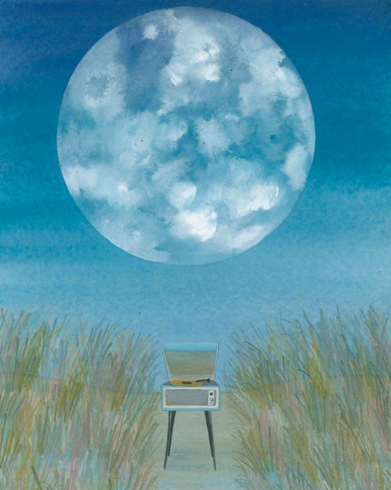 January Moon - Heather Sundquist Hall - 9x12"(print)