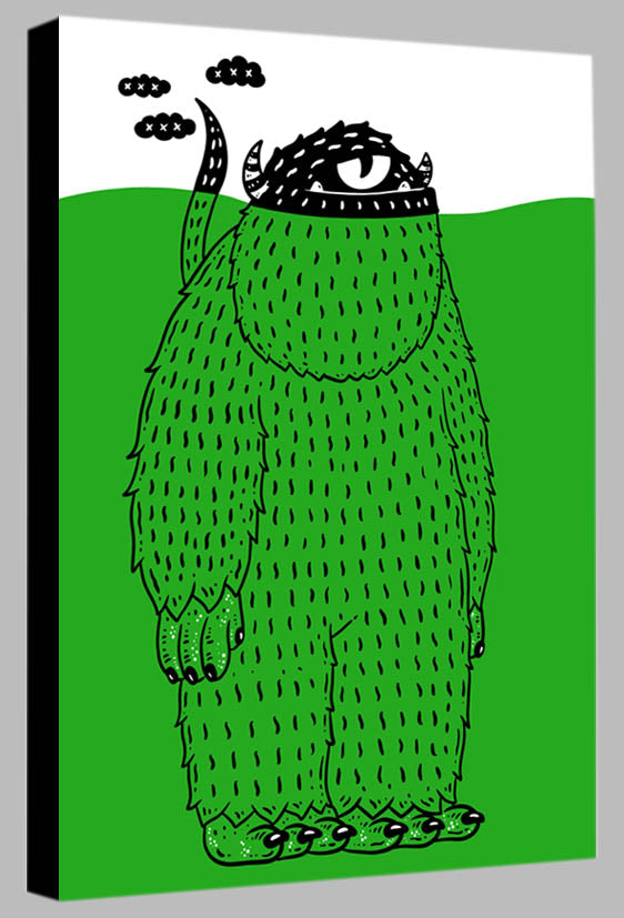Monster of the Green Lagoon - Gerardo Rodriguez - Canvas Print