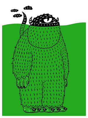 Monster of the Green Lagoon - Gerardo Rodriguez - Canvas Print