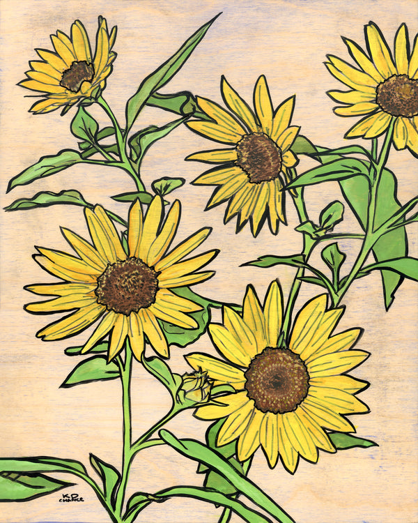 Texas Sunflowers Katie Chance 11 x 14" Austin Art Garage