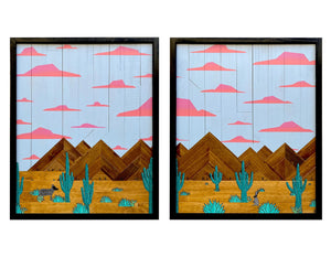 Doggo and the Desert Hare - Raymond Allen - 40 x 25"
