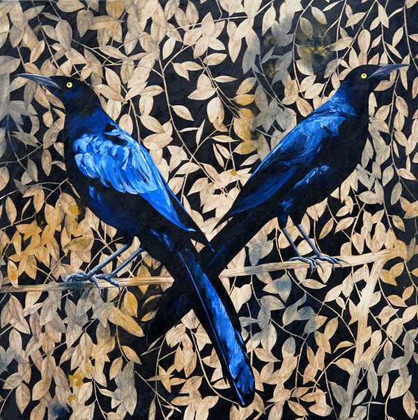 Double Eclipse Grackle - Carly Weaver - 22x22