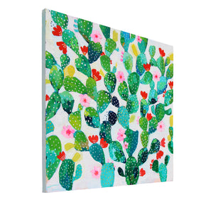 Cactus Floral Print - Anna Swanson - 36x36"