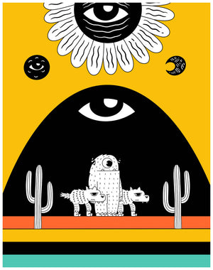 Los Coyotes del Desierto - Gerardo Rodriguez - Canvas Print