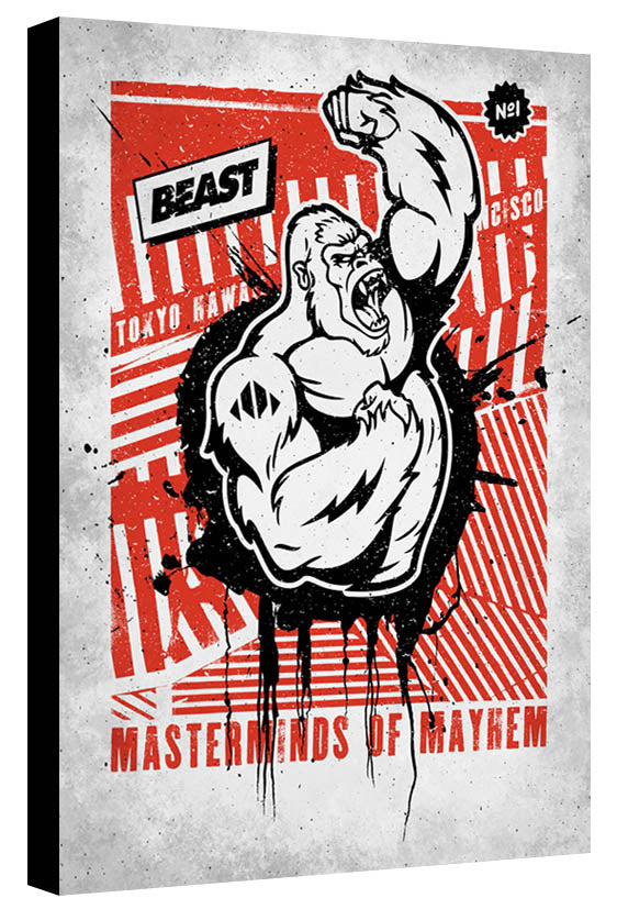 Mayhem Ape Black Red - Beast Syndicate - Various Sizes
