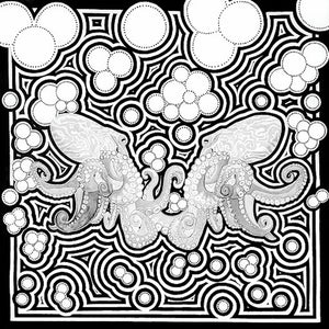 Octopussies - Flip Solomon - 13x13"