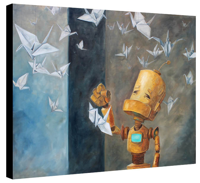 Paper Cranes Bot - Print by Lauren Briere