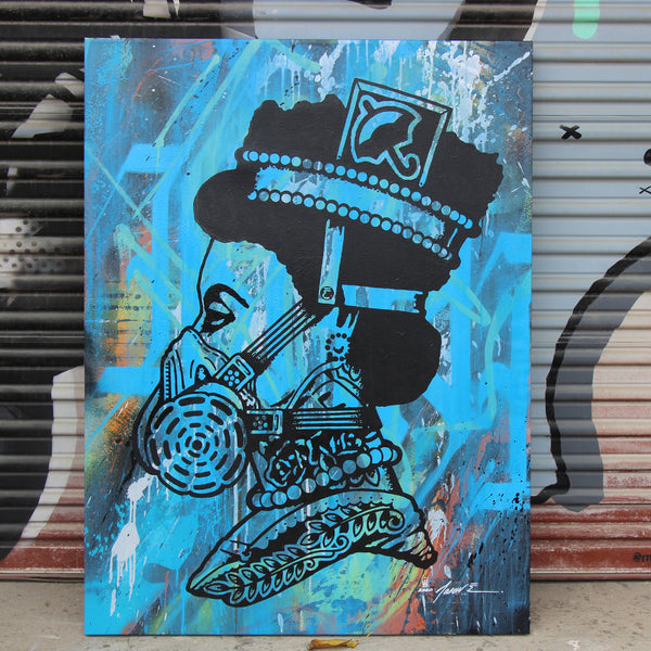 Royal Blue Jason Eatherly 36x48" Austin Art Garage