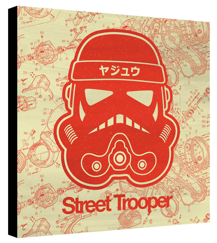 Street Trooper Red Yellow Schematic - Beast Syndicate (Print on Canvas)