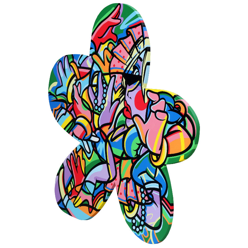 Down The Rabbit Hole - Phoebe "FEEBEE" Joynt - 48x48"