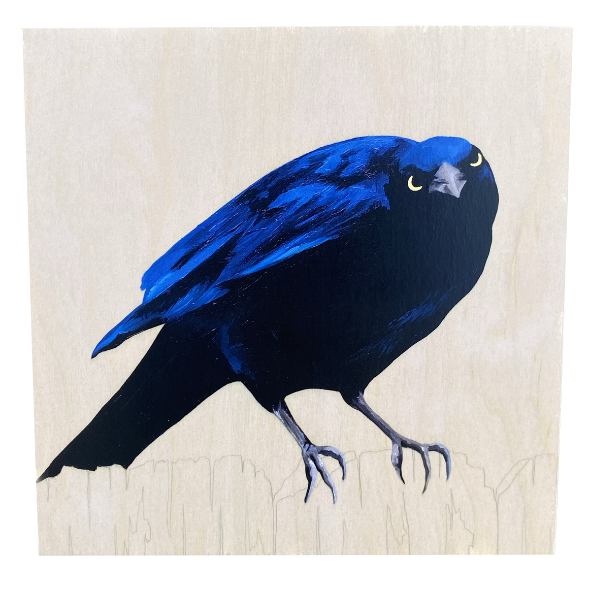 Grackle #43 - Carly Weaver - 12 x 12"