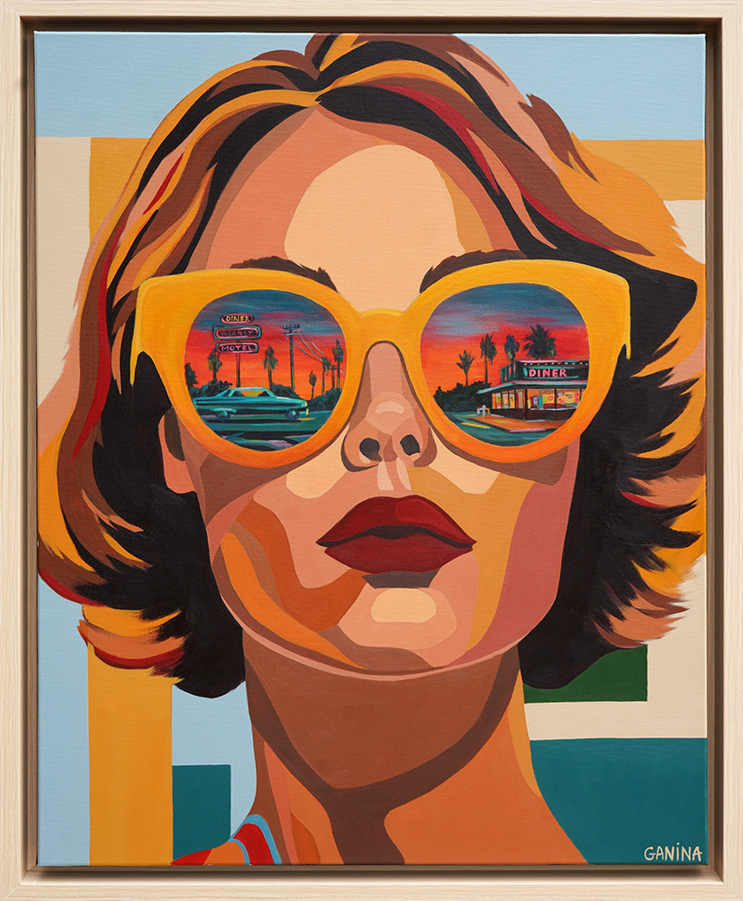 Neon Mirage - Anna Ganina - 24x30"
