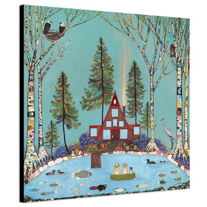 A-Frame Lake House - PRINT - Eli Halpin