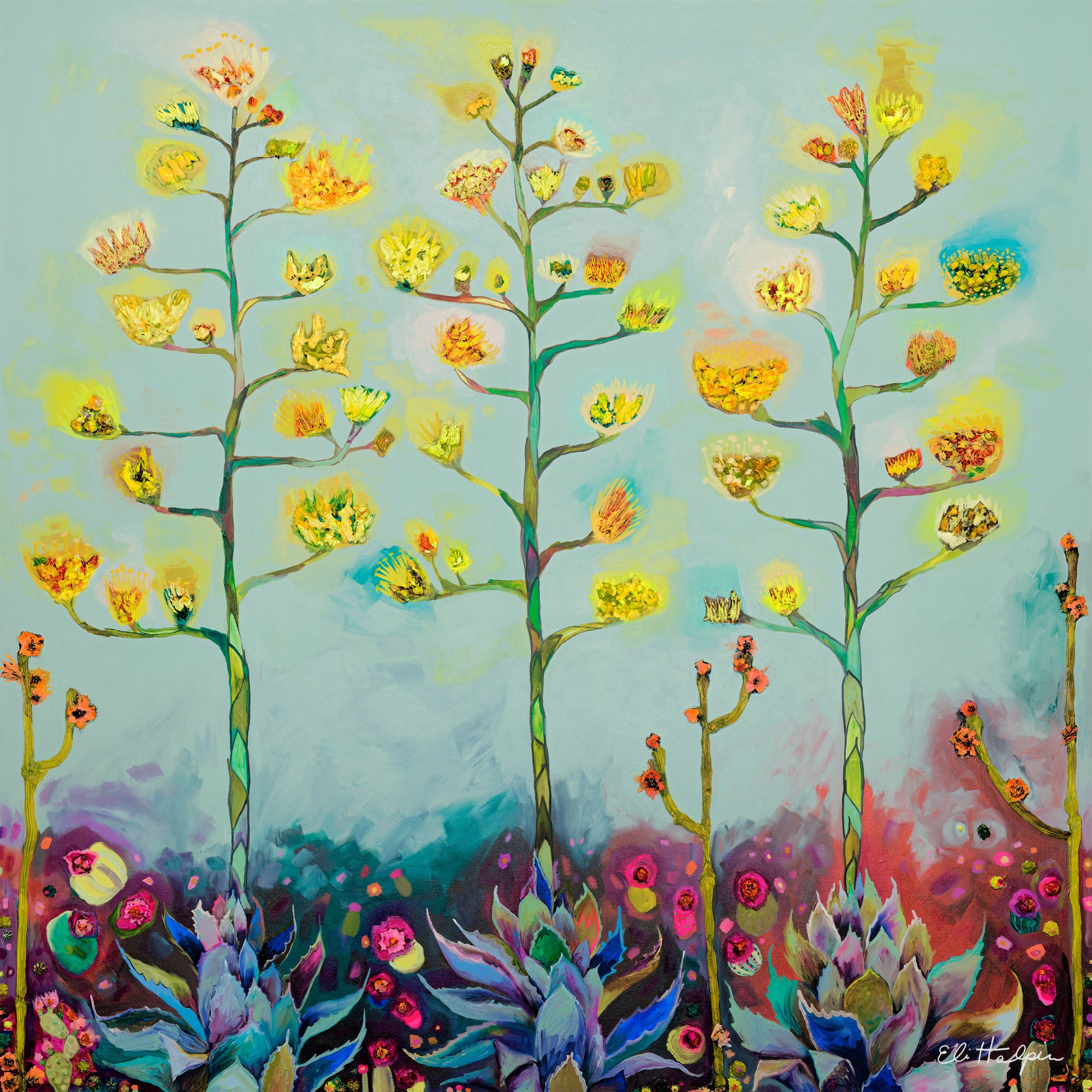 Agave Blooms - PRINT - Eli Halpin