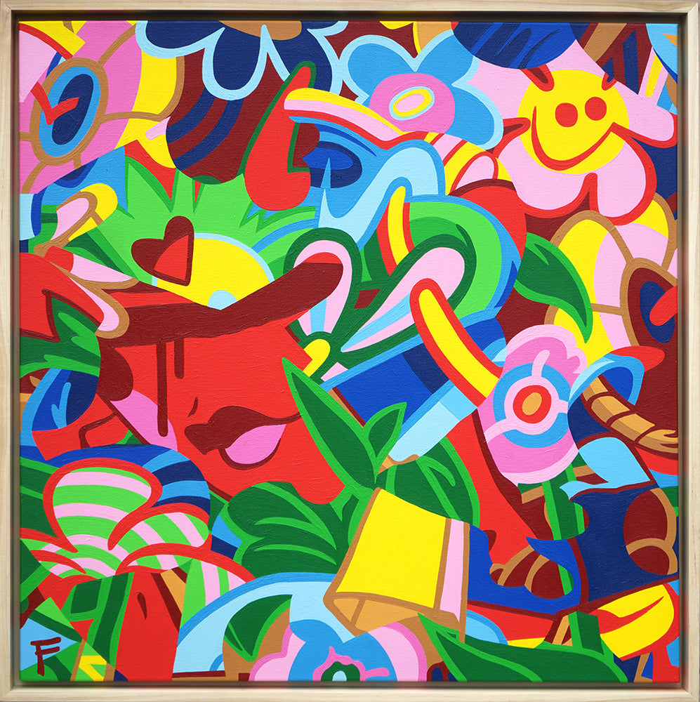 All Thoughts, No Flowers - Phoebe Joynt - 24x24"