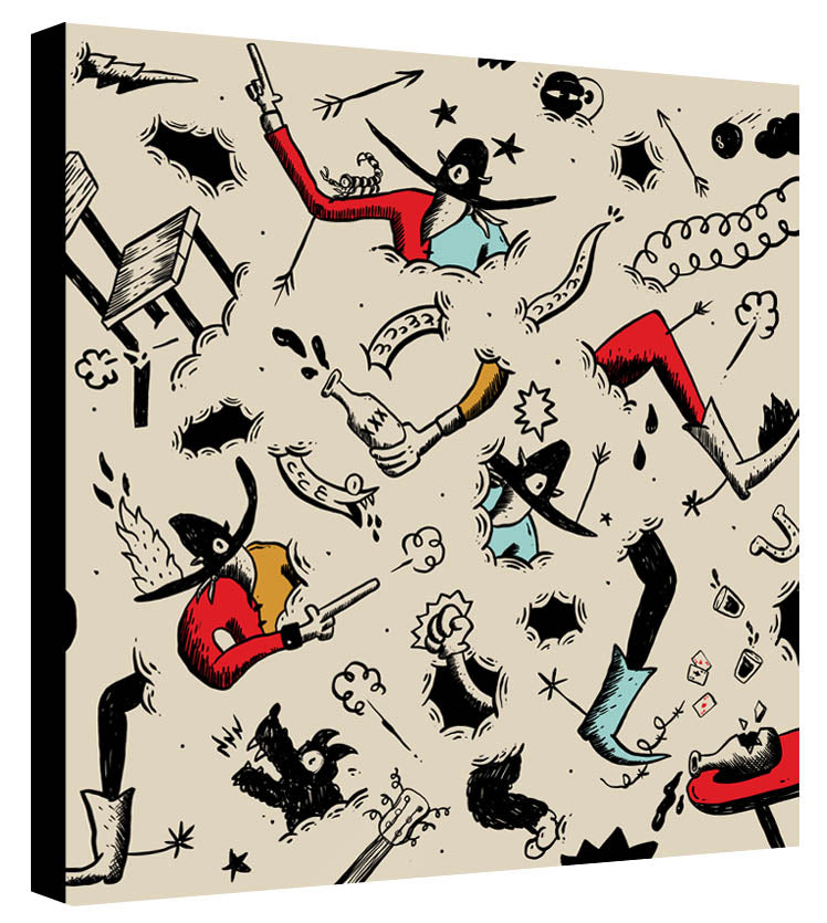Bar Fight - Gerardo Rodriguez - Print