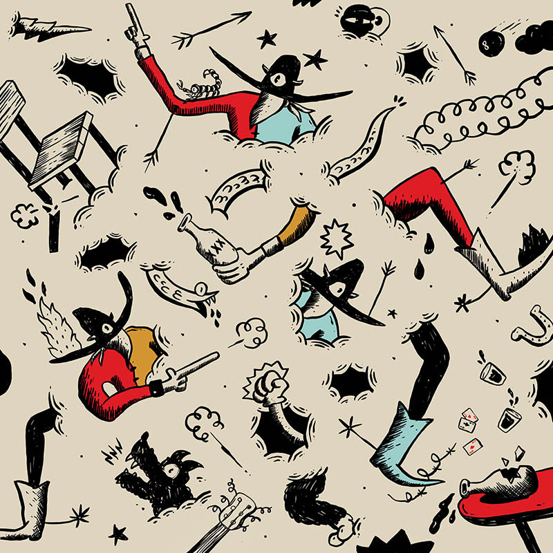 Bar Fight - Gerardo Rodriguez - Print