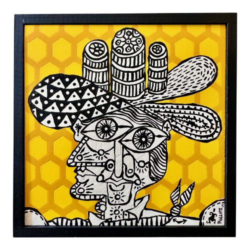 "The Beekeeper" - Brian Phillips - 5.25x5.25"