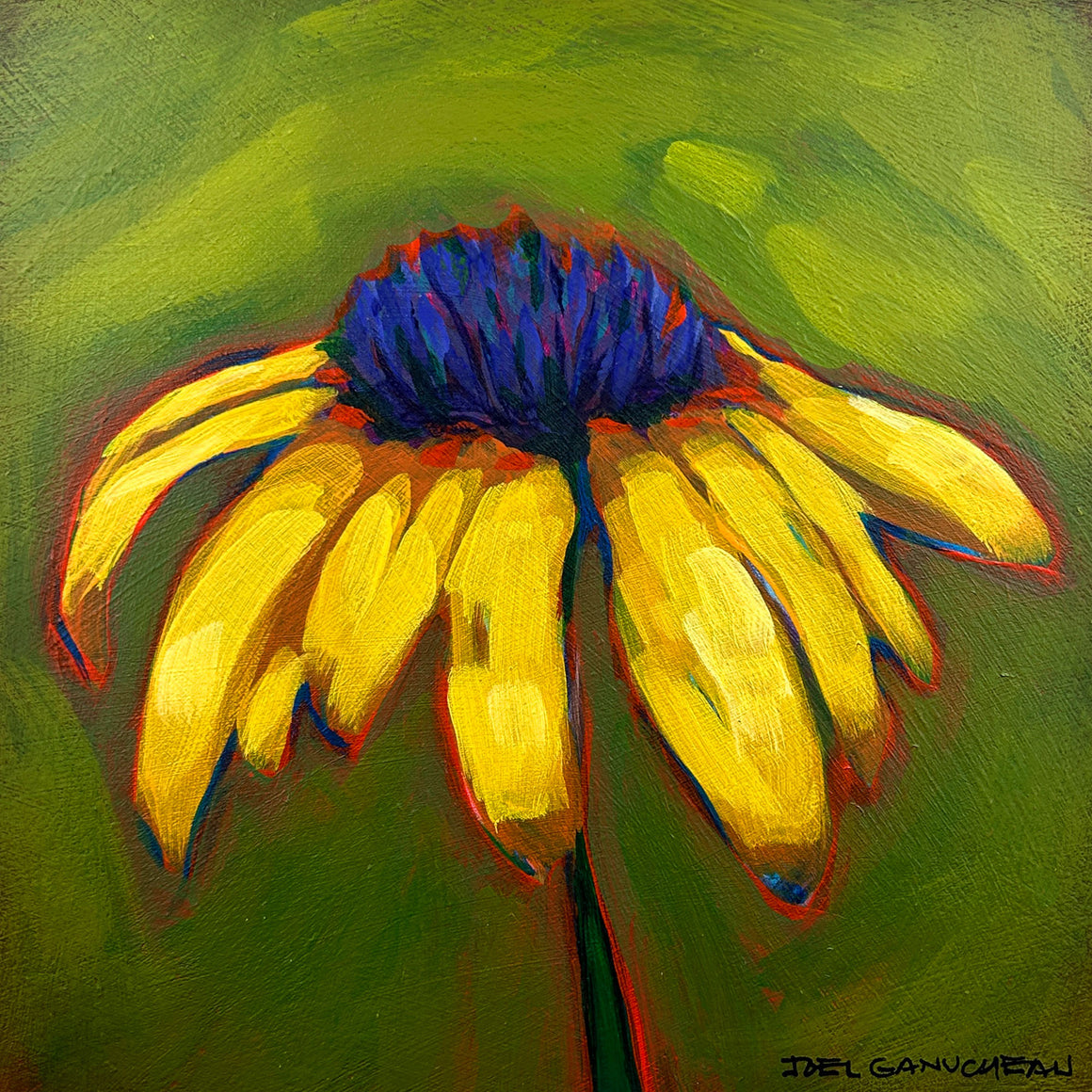 Black-Eyed Susan - ORIGINAL - Joel Ganucheau - 8x8"