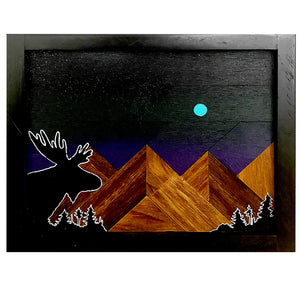 Blue Moon Moose - Raymond Allen - 10x8.25"