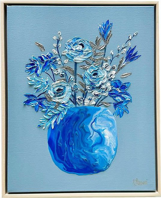 Blueberry - Neena Buxani - Original - 17 x 21"