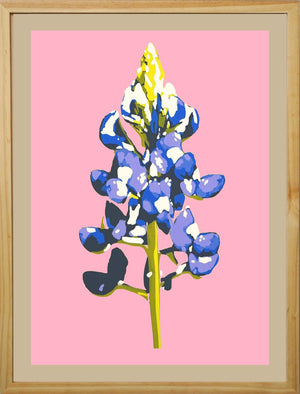 Bluebonnet (pink) - Landry McMeans - 18 x 24"