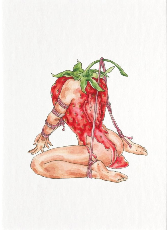 Bound Strawberry - Jennifer Pate - 8x10"