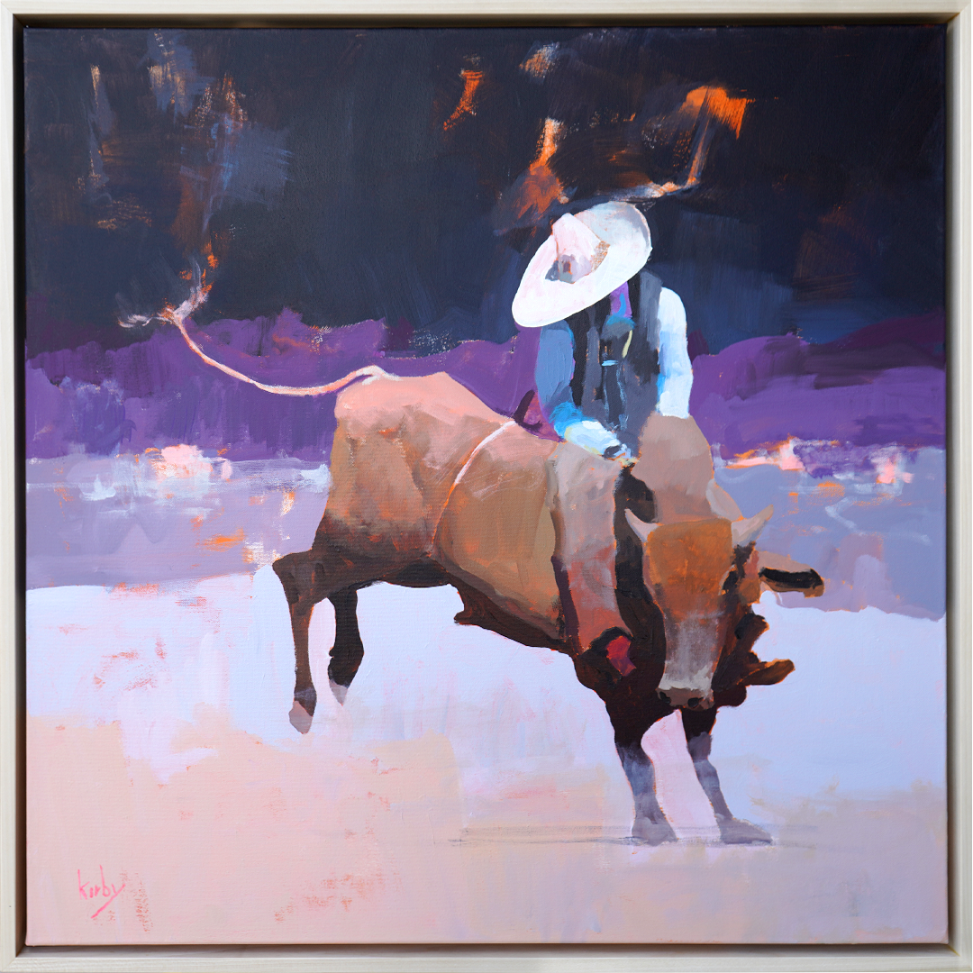 Bull Rider #2 - Randall Kirby Cogburn - 30x30"