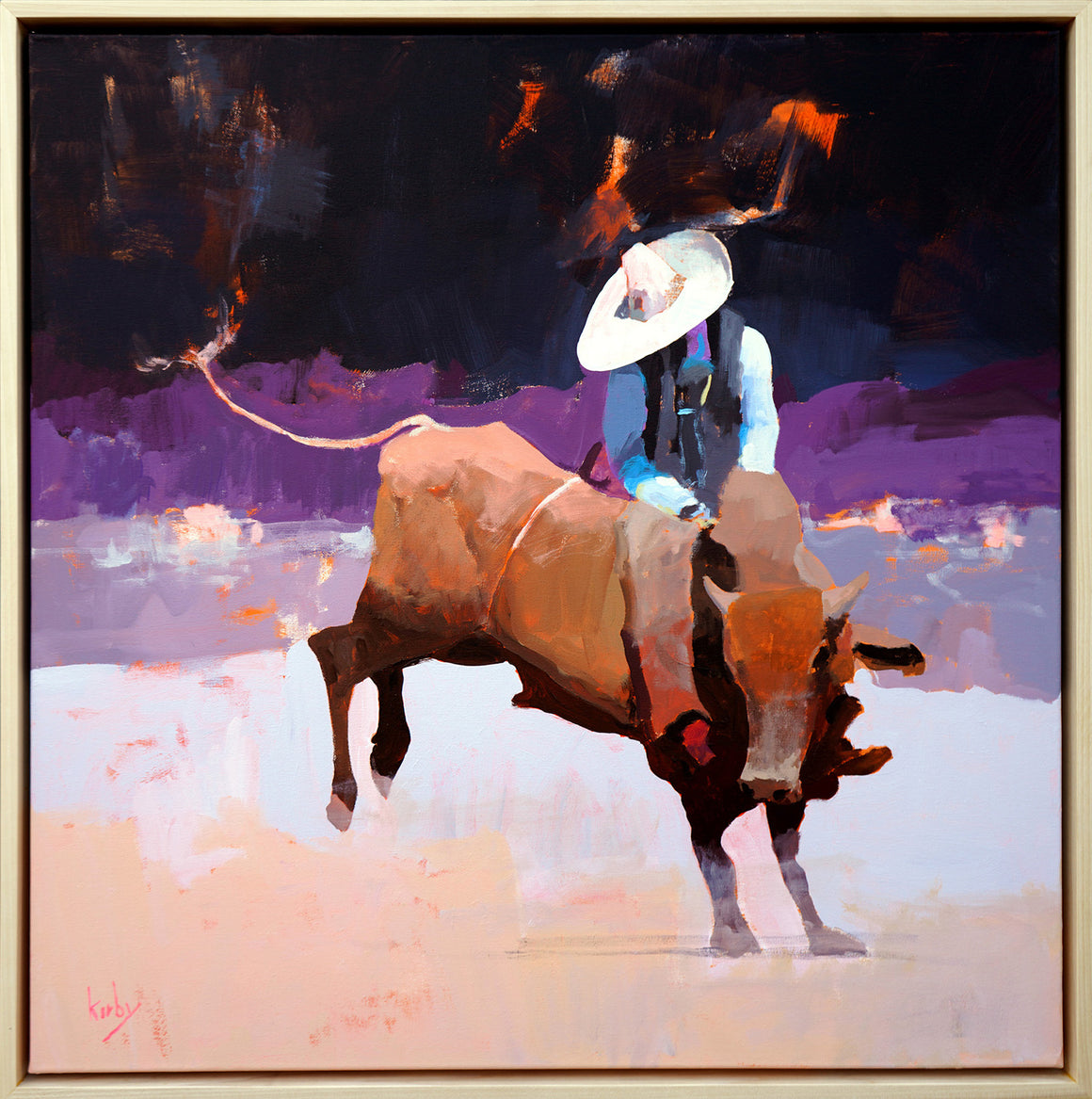 Bull Rider #2 - Randall Kirby Cogburn - 30x30"