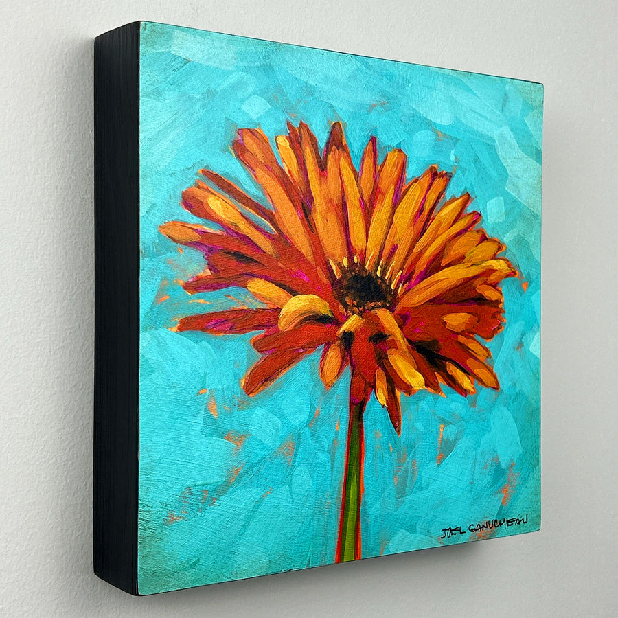 Bursting Bloom - ORIGINAL - Joel Ganucheau - 8x8"