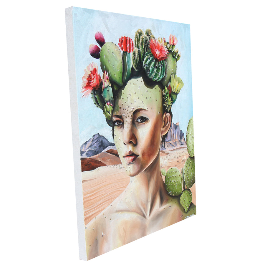 The Cactus Queen - Sandra Boskamp -24 x 30"