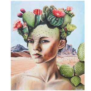 The Cactus Queen - Sandra Boskamp -24 x 30"