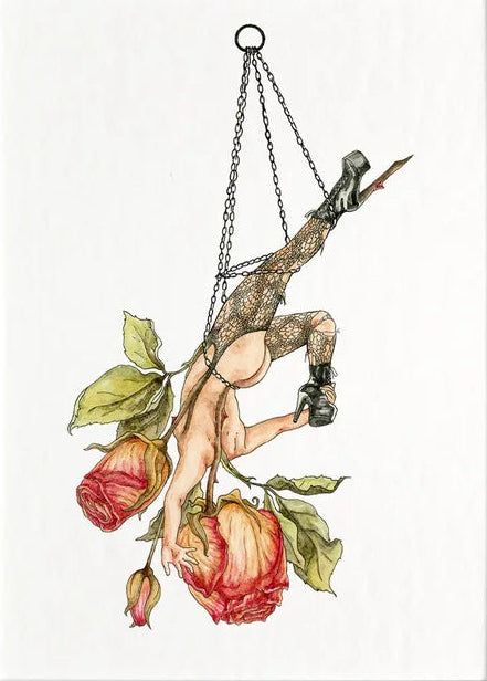 Dried Roses and Chains - Jennifer Pate - 8x10"