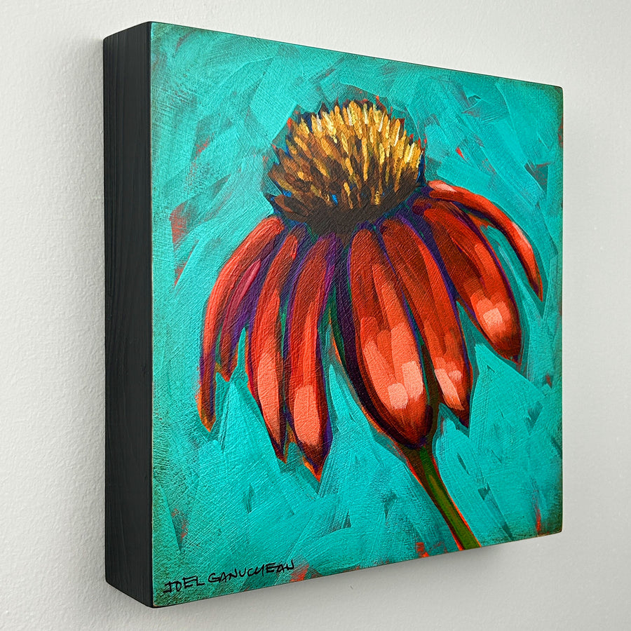 Coneflower Bloom - ORIGINAL - Joel Ganucheau - 8x8"