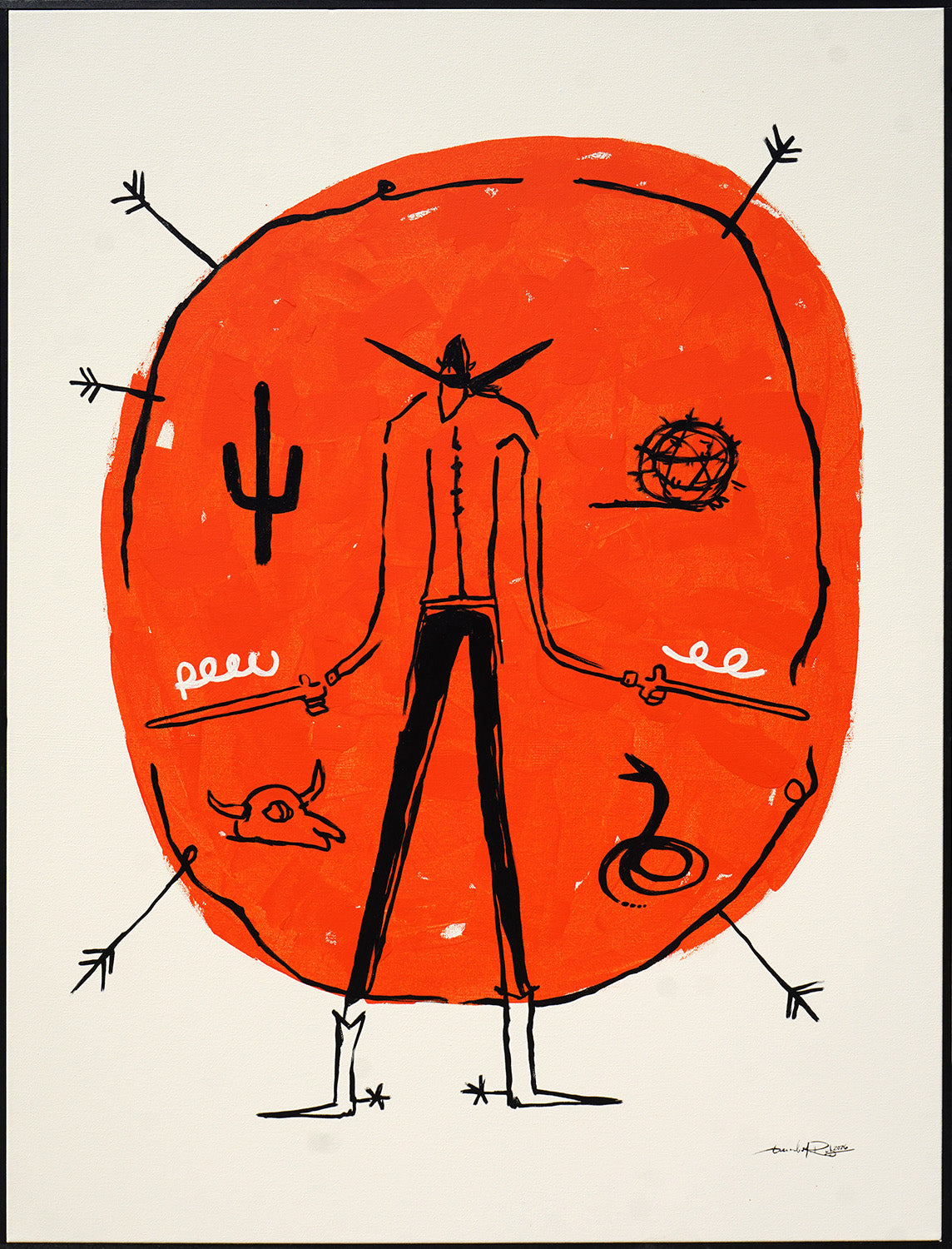 Cowboy O'Clock - Gerardo Rodriguez - 30x40"