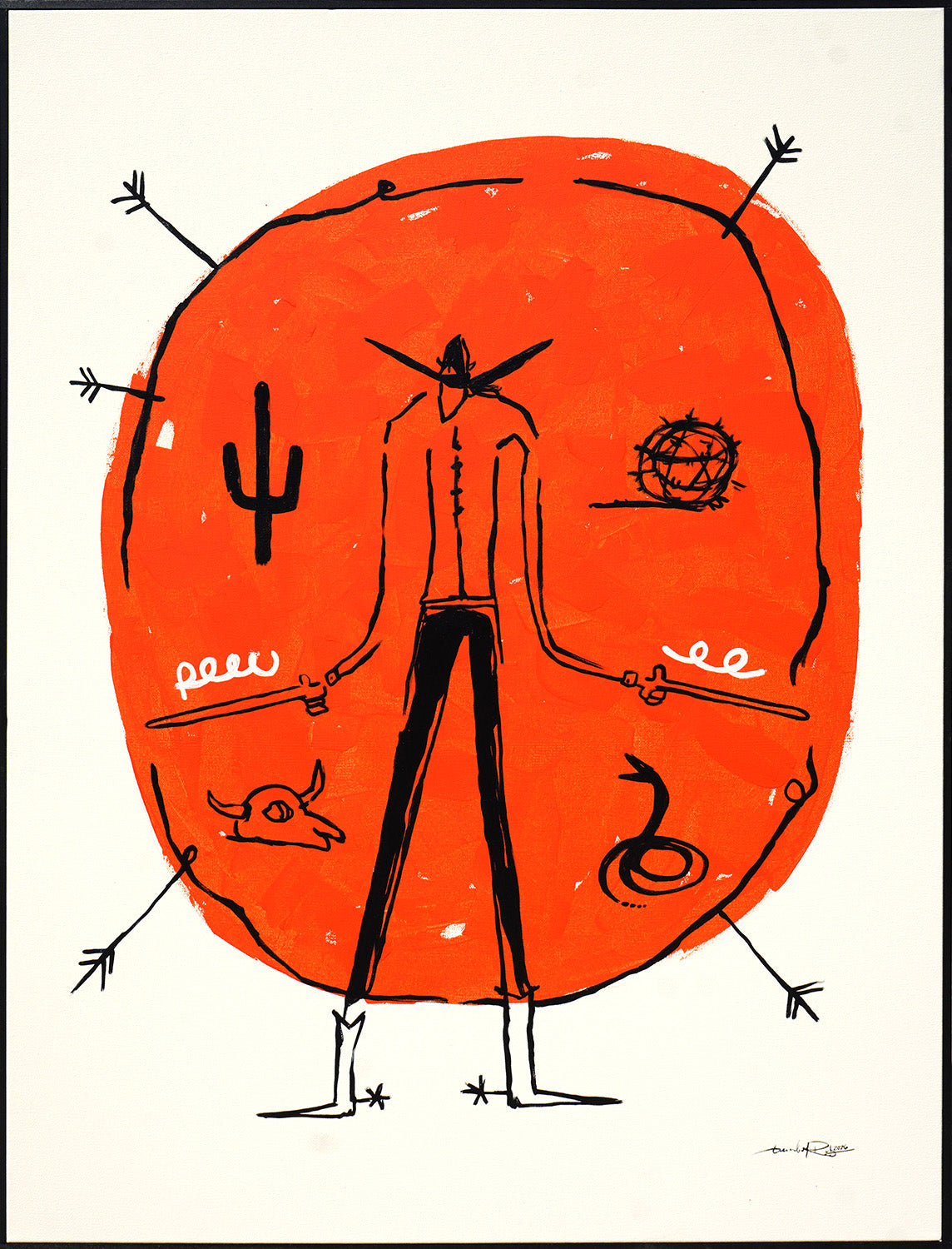 Cowboy O'Clock - Gerardo Rodriguez - 30x40"