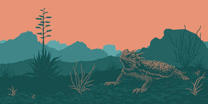 Texas Horned Lizard - Dan Grissom - 12x24"