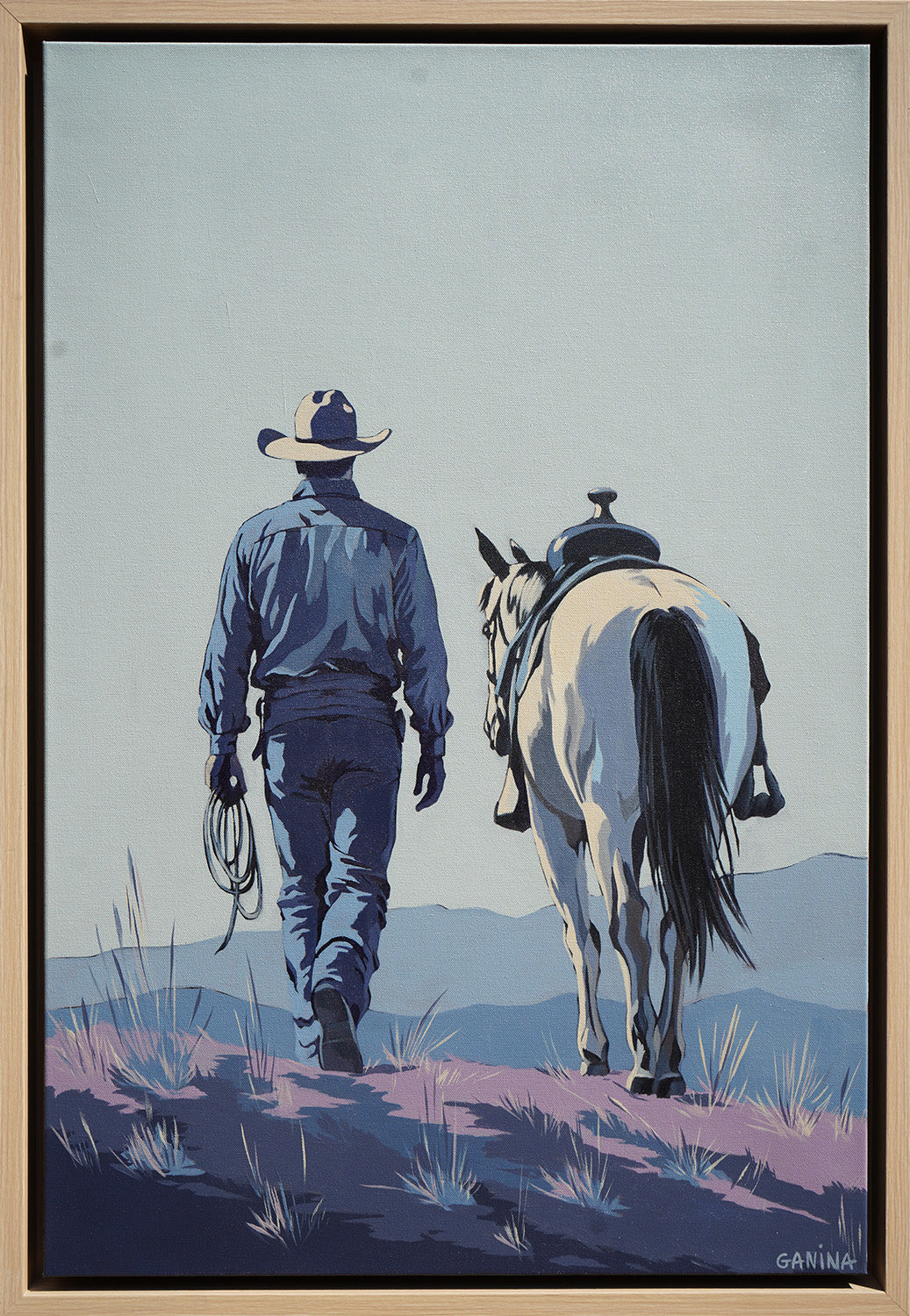 Deep Denim Blue - Anna Ganina - 25x37"