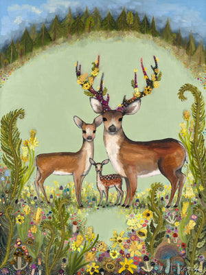 Deer Family - PRINT - Eli Halpin