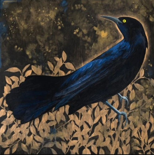 Eclipse Grackle #39 - Carly Weaver - 24x24" Print