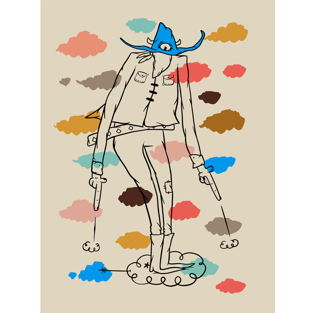 All Cowboys Go To Heaven - Gerardo Rodriguez - Print