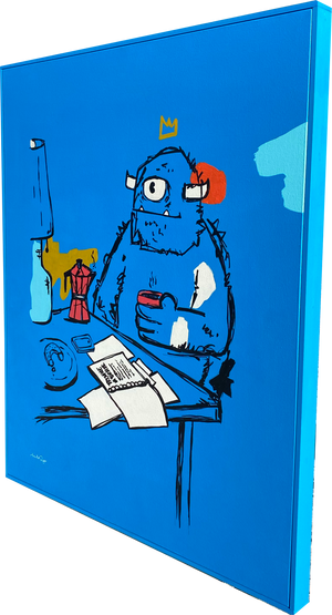 A Cup of Fiction - Gerardo Rodriguez - 24x30"