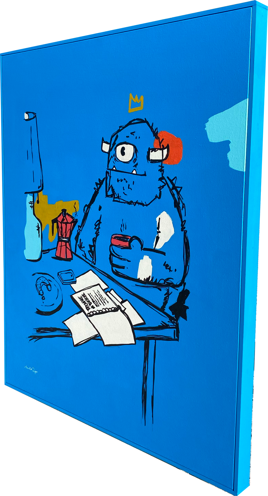 A Cup of Fiction - Gerardo Rodriguez - 24x30"