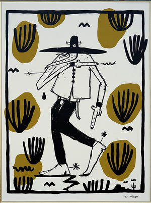 The Last Cowboy of the Ocotillo Valley - Gerardo Rodriguez - 30.5x40.5"