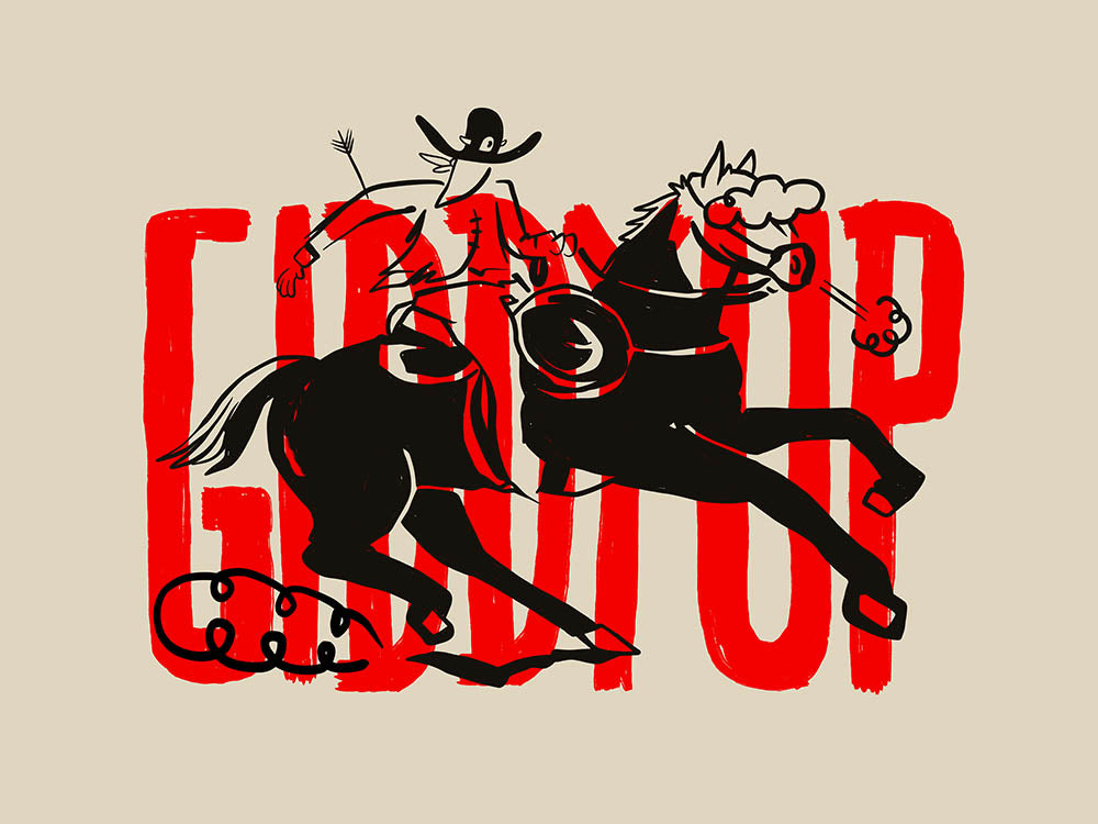 Giddy Up - Gerardo Rodriguez - Print