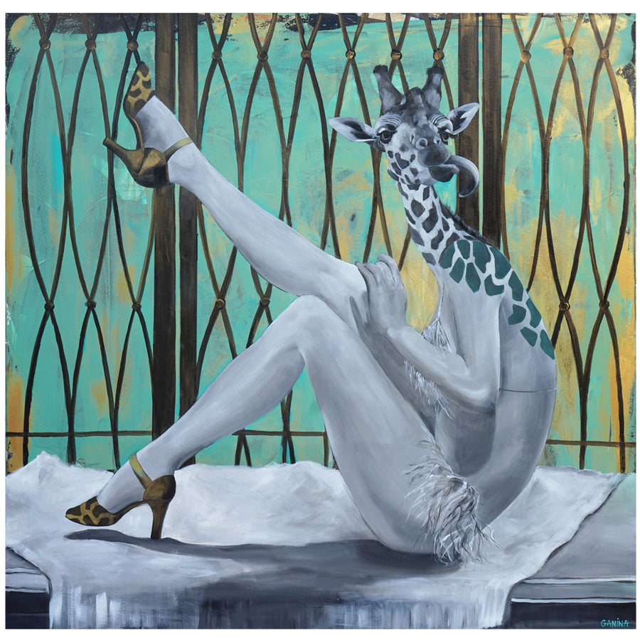 Giraffe Glamour - Anna Ganina - 48x48"