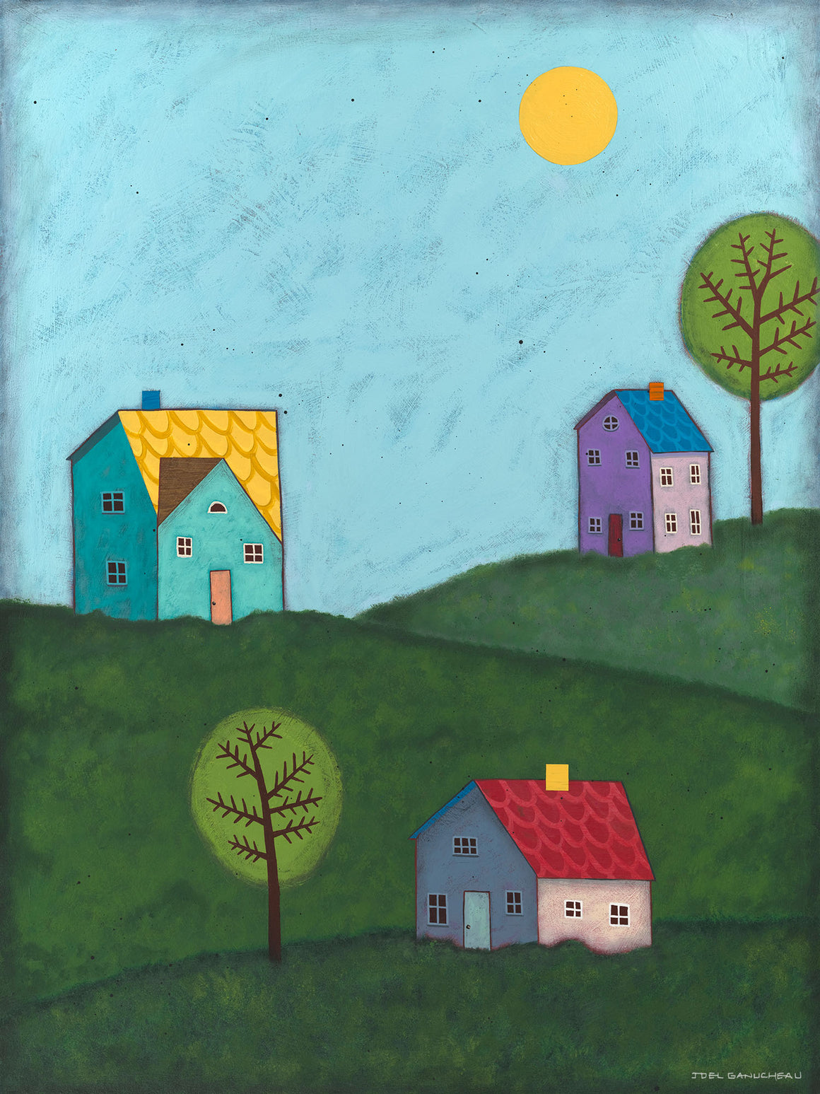 Happy Houses - PRINT - Joel Ganucheau